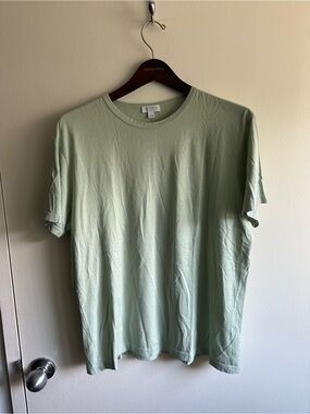 Sunspel England Sage Crew T‑Shirt US L